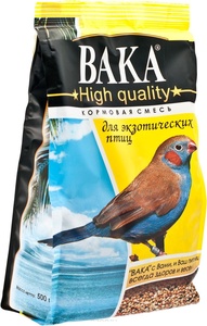 ВАКА High Quality корм д/птиц экзотических (500 г) м/у (1*10)