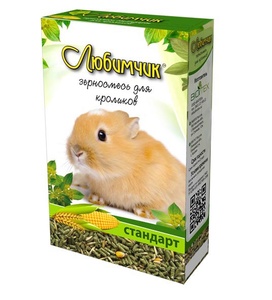 ЛЮБИМЧИК корм д/кроликов (400 г) (1*14)