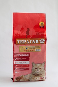 ТЕРАГАВ корм д/кошек сух (2 кг) мясное ассорти