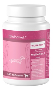 ГЛОБАЛ-ВИТ Multieffect Adult витамины д/собак мелких пород (140 таб)