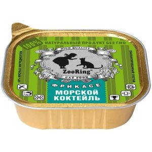 ЗООРИНГ корм д/кошек конс (100 гр) паштет/морской коктейль