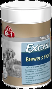 ЭКСЕЛЬ Brewers Yest (8 в 1) витамины д/собак и кошек (260 таб) пивные дрожжи/чеснок