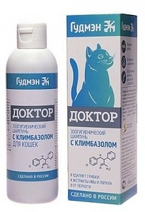 ДОКТОР шампунь с климбазолом д/кошек (200 мл)