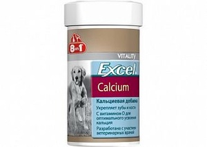 ЭКСЕЛЬ Calcidee (8 в 1) витамины д/собак (155 таб) кальций/фосфор/вит D