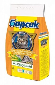 БАРСИК наполнитель д/кошек (4,54 л) Кукурузный