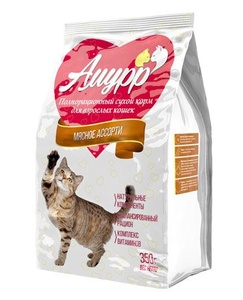 АМУРР корм д/кошек сух (10 кг) мясное ассорти