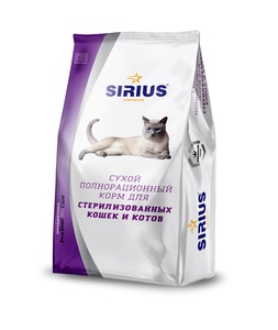 СИРИУС корм д/кошек (1,5 кг) д/стерил/кастрированных