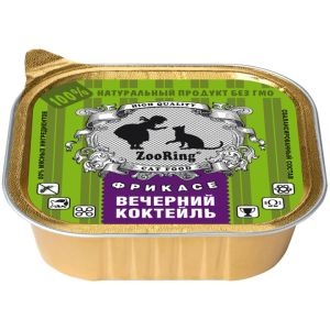 ЗООРИНГ корм д/кошек конс (100 гр) паштет/вечерний коктейль