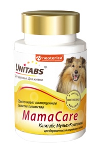 ЮНИТАБС MamaCare д/беременных собак (100 таб) с вит.В9