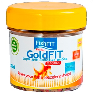 GoldFIT корм д/рыб  (500 мл) д /золотых рыб / хлопья фишфит