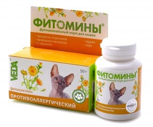 ФИТОМИНЫ д/кошек (100 таб) против аллергии