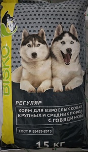 БИСКО корм/собак регуляр (15 кг)